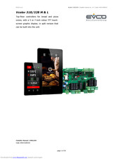 evco Vcolor 328 L Installer Manual