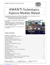 AMANTI Technologica Instruction Manual