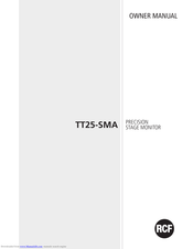 RCF TT25-SMA Owner's Manual