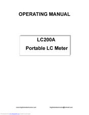 Brightwin Electronics LC200A Operating Manual