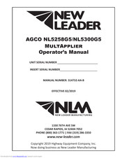 New Leader AGCO NL5258G5 Operator's Manual