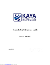 Kaya Instruments KY-FGK Reference Manual