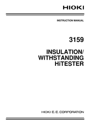 Hioki 3159 Instruction Manual