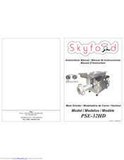 Skyfood PSE-32HD Instruction Manual