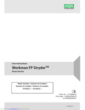MSA Workman FP Stryder 10144432 User Instructions