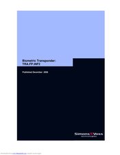 Simons Voss Technologies TRA.FP.INF2 User Manual