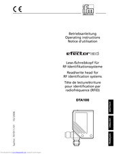 IFM EFECTOR190 DTA100 Operating Instructions Manual