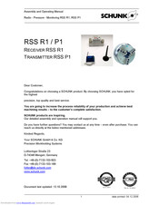 SCHUNK RSS P1 Assembly And Operating Manual