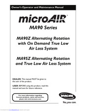 Invacare microAIR MA90 Series Owner's Operator And Maintenance Manual