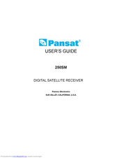 Pansat 250SM User Manual