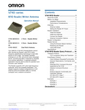 omron V740-HS02C Operation Manual