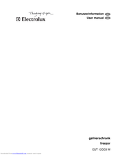 Electrolux EUT 12003 W User Manual