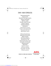 AEG Electrolux EWA 1600 CORDLESS Operating Instructions Manual