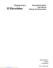 Electrolux EUF27391W5 User Manual