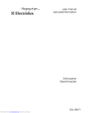 Electrolux ESL 68071 User Manual