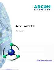 Adcon A725 addSDI User Manual