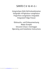 AEG SANTO C 8 16 41-5 i Operating And Installation Instructions