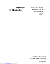 Electrolux EKM 60350 Instruction Booklet
