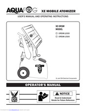 Aquafog XE ORSM Series User's Manual And Operating Instructions
