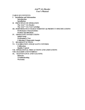 MEC Dynamics Avie A1c User Manual