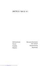 Electrolux ARCTIS G 7 88 53 -6 i User Manual