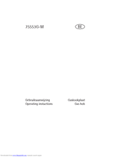 AEG Electrolux 75553G-M Operating Instructions Manual