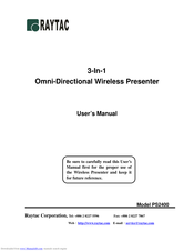 RAYTAC PS2400 User Manual