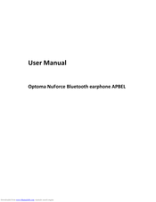 Optoma NuForce APBEL User Manual