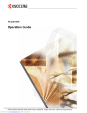 Kyocera FS-C5010DN Operation Manual