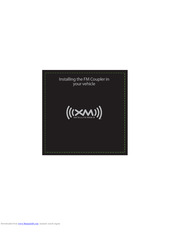 XM Radio FM Coupler User Manual
