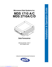 MDS 2710A Installation & Operation Manual
