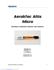 AerobTec Altis Micro User Manual