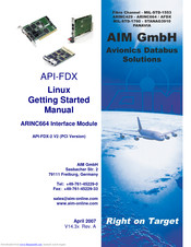 Aim API-FDX-2 V2 Getting Started Manual