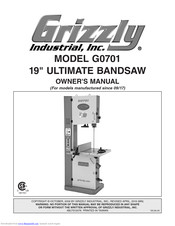 Grizzly G0701 Owner's Manual