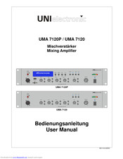 UNI electronic UMA 7120 User Manual