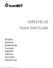 IconBiT DVR FHD 20 Quick Start Manual