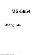 MSI MS-5654 User Manual