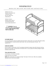 RH Baby&child MARCELINE TWIN OVER Instructions Manual