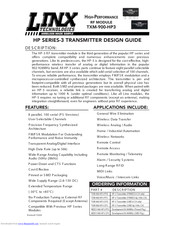 Linx TXM-900-HP3-S PS Design Manual