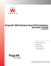 Asoka PlugLAN 8350 Wireless SmarTAP Installation And User Manual