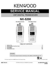 Kenwood NX-5200 E Service Manual