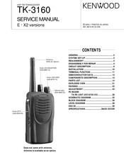 Kenwood TK-3160 X2 Service Manual