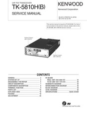 Kenwood TK-5810HB Service Manual