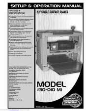 General International 30-010 MI Setup & Operation Manual