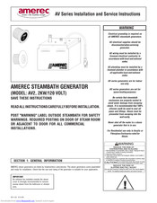 Amerec AV2 Installation And Service Instructions Manual