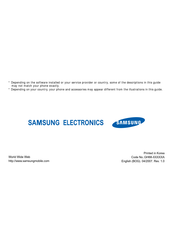 Samsung SGH-S720i User Manual