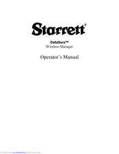 Starret DataSure Operator's Manual