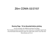 Motorola MOTORIZR Z6m User Manual