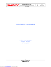 Inventec Mercury 619 User Manual