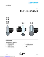 Nederman N40 User Manual